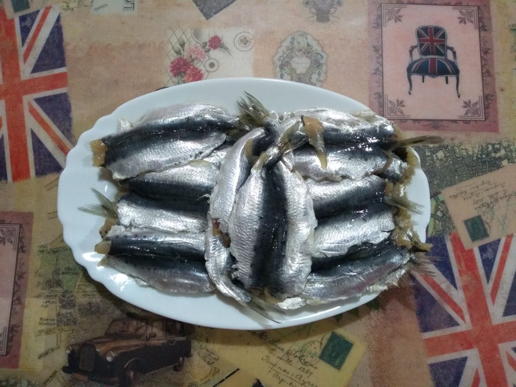 Sardinas limpias