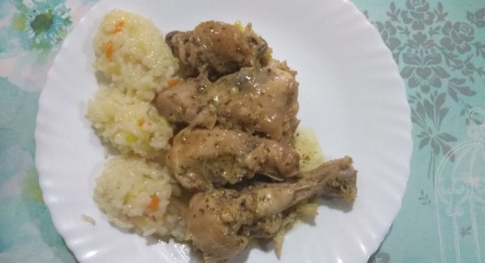 Pollo al ajillo light