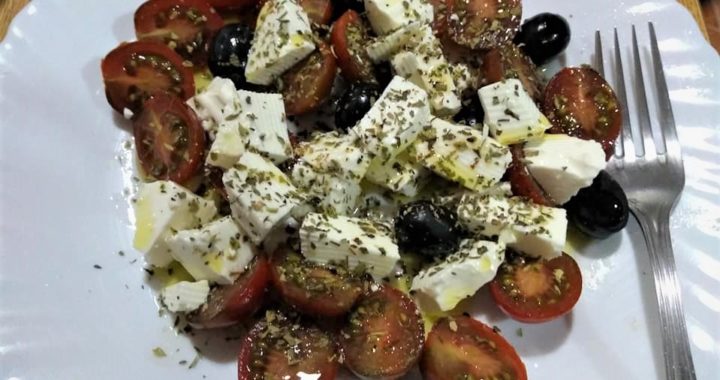 Capricho de tomate ensalada caprese