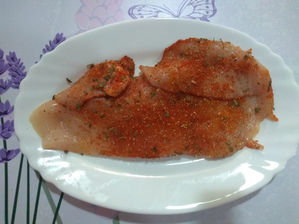 filetes de pollo adobados a la plancha