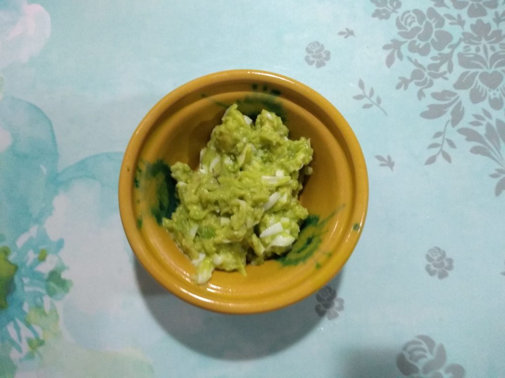 Porción de guacamole