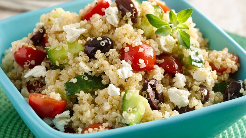 Ensalada de quinoa con queso feta