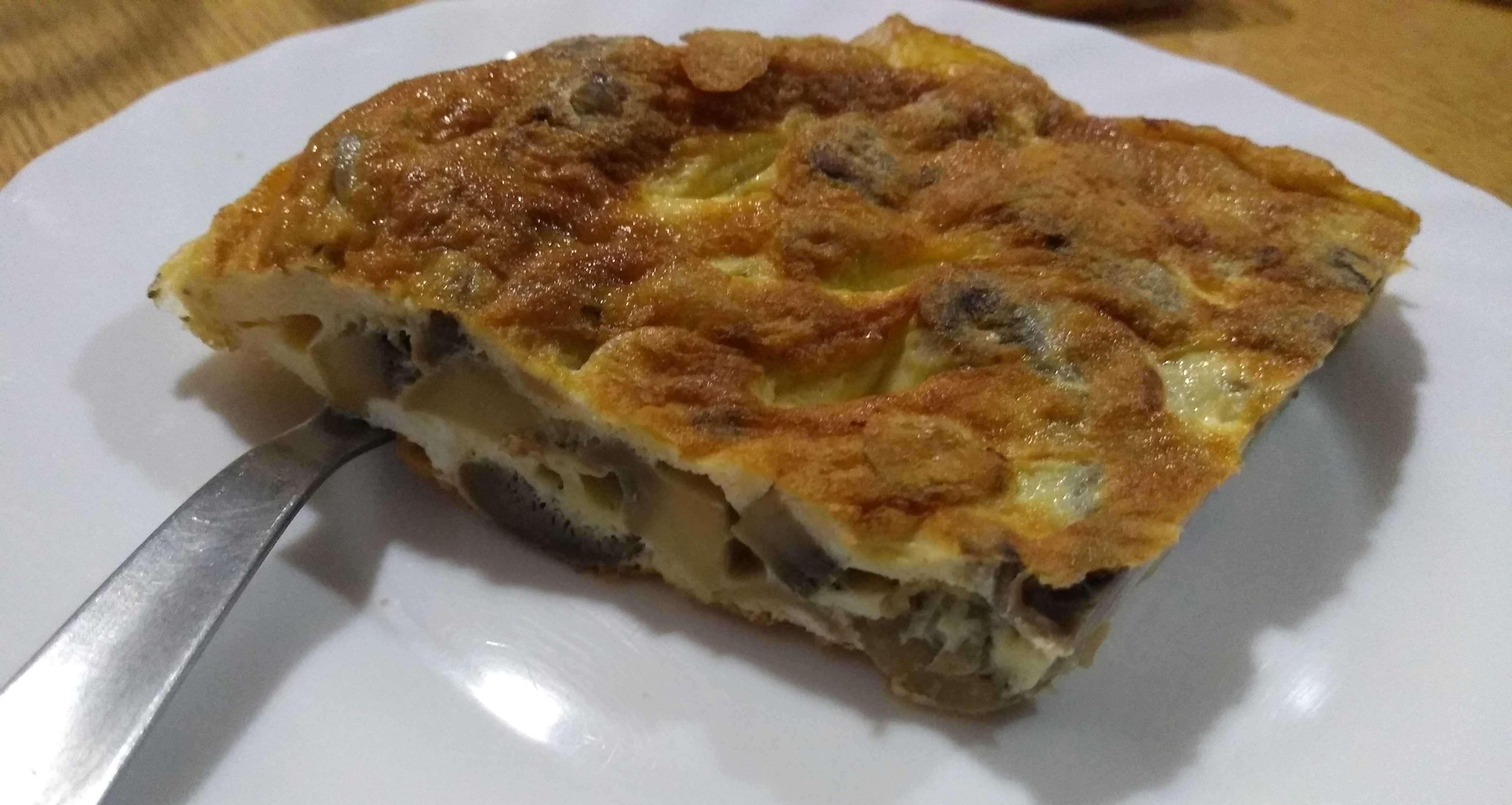 Tortilla de calabacín, ¡qué placer tan sano!