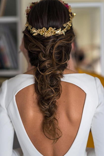 trenza suelta para boda