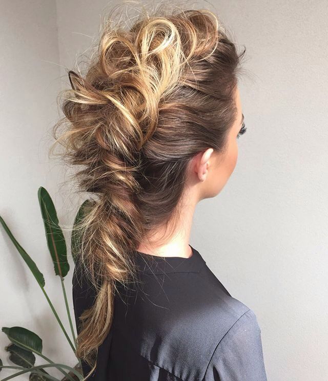 trenza alta suelta