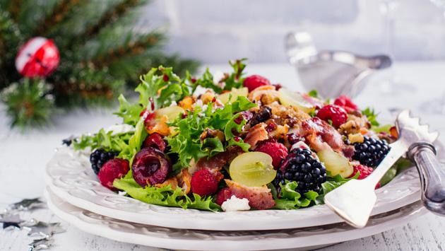 Ensalada de navidad con moras