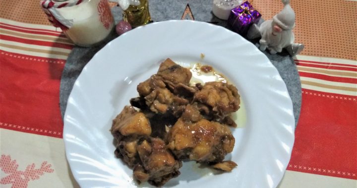 Pollo a la miel por Navidad ¡genial!