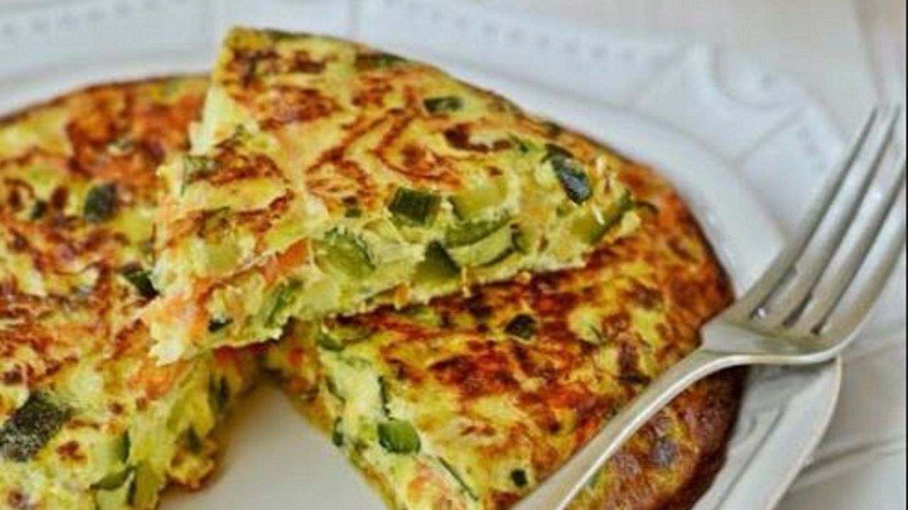 Tortilla de calabacín y zanahoria