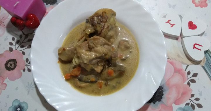 pollo con setas provenzal para enamorar