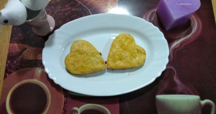 Corazones de naranja el día de los enamorados