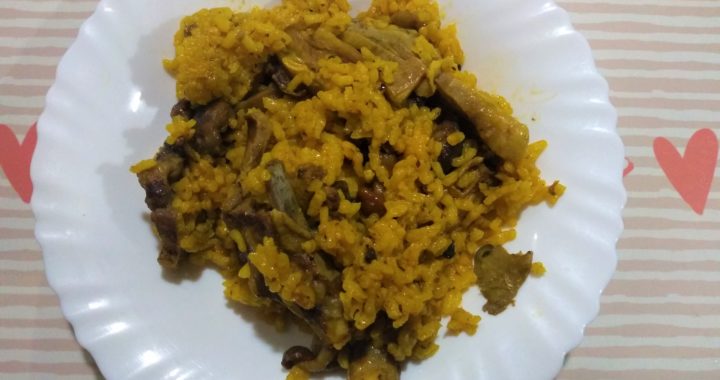 Arroz moruno de cordero y setas