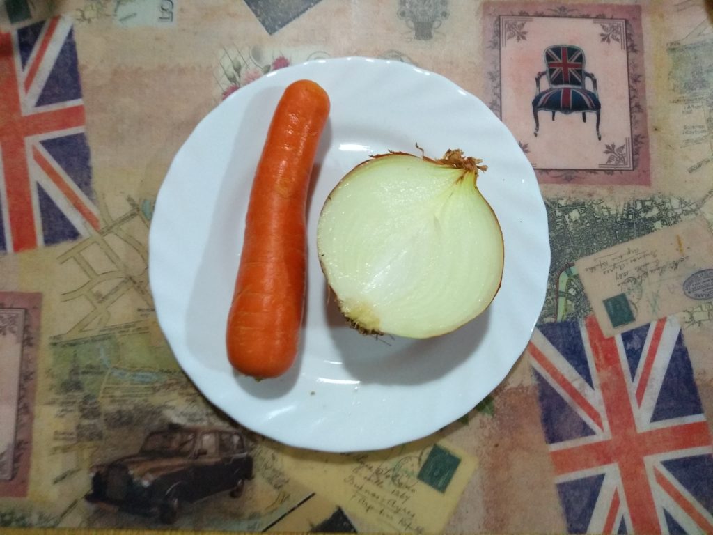 zanahoria y cebolla
