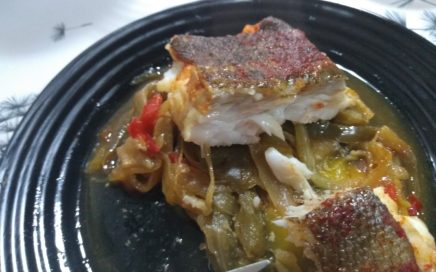 El mejor bacalao con pimientos