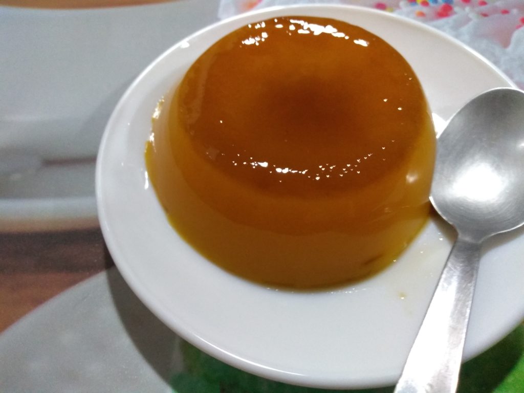 Flan de naranja light celestial