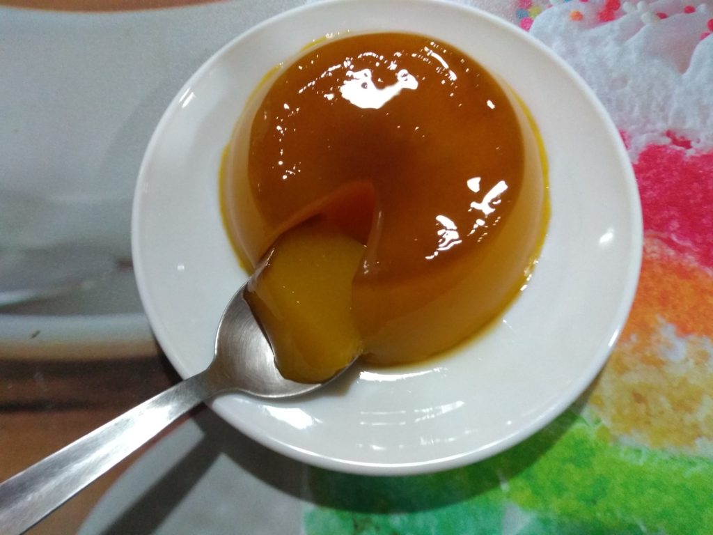 Flan de naranja light celestial