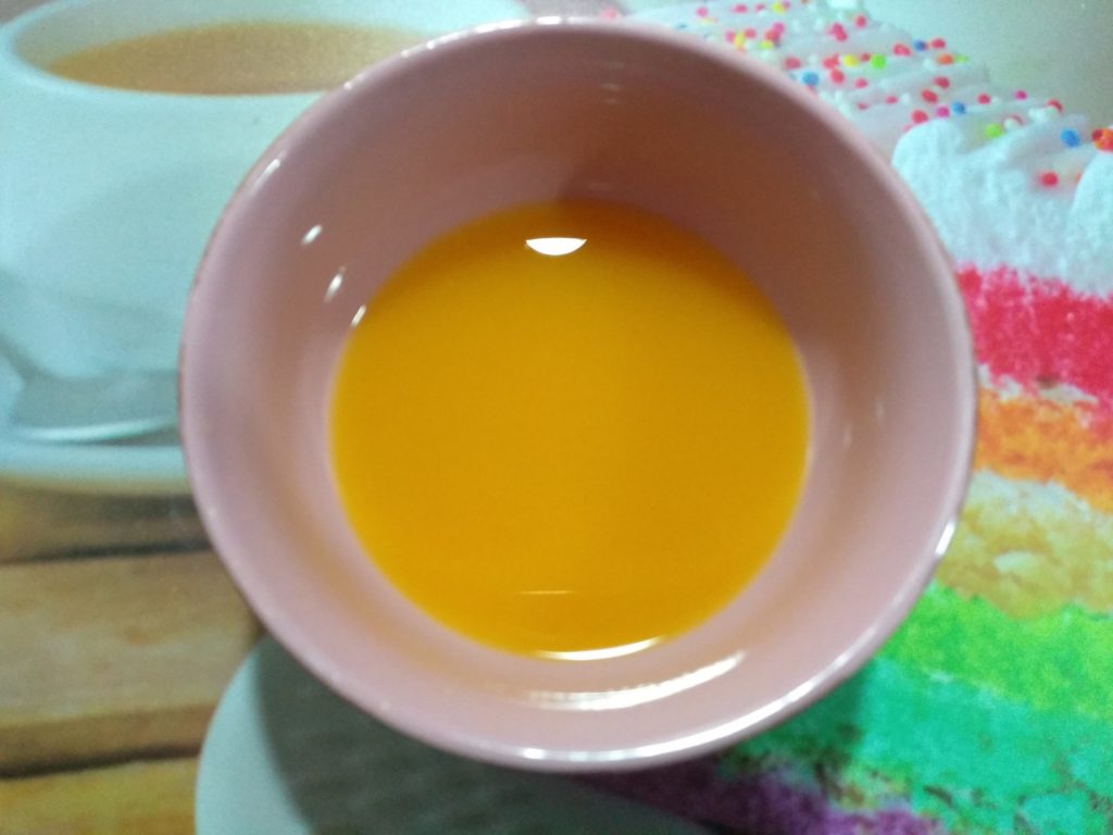 Flan de naranja light celestial