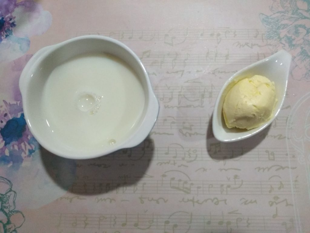 leche y margarina