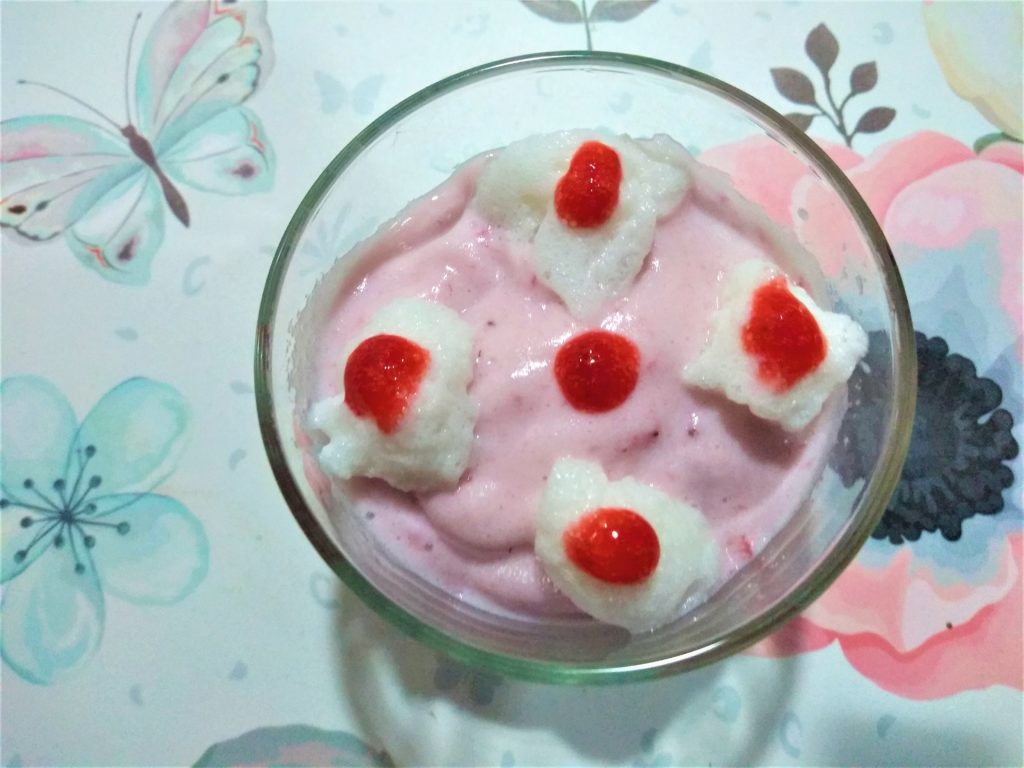 Mousse de fresa light