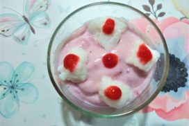 Mousse de fresa sin grasas