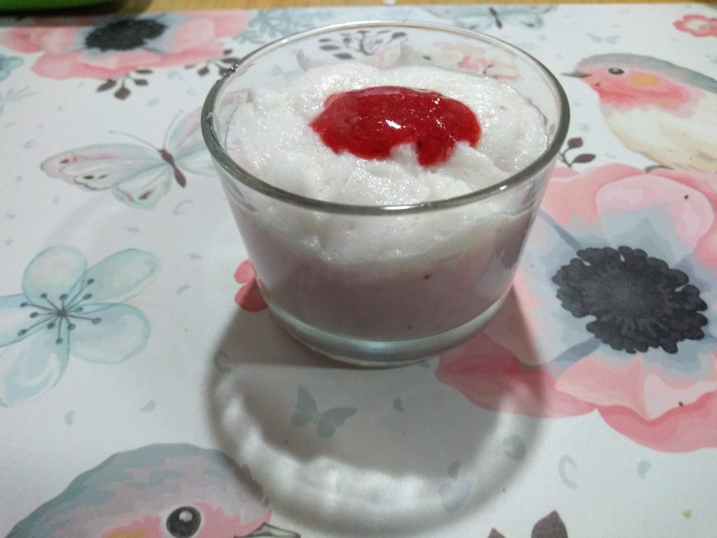 Mousse de fresa light