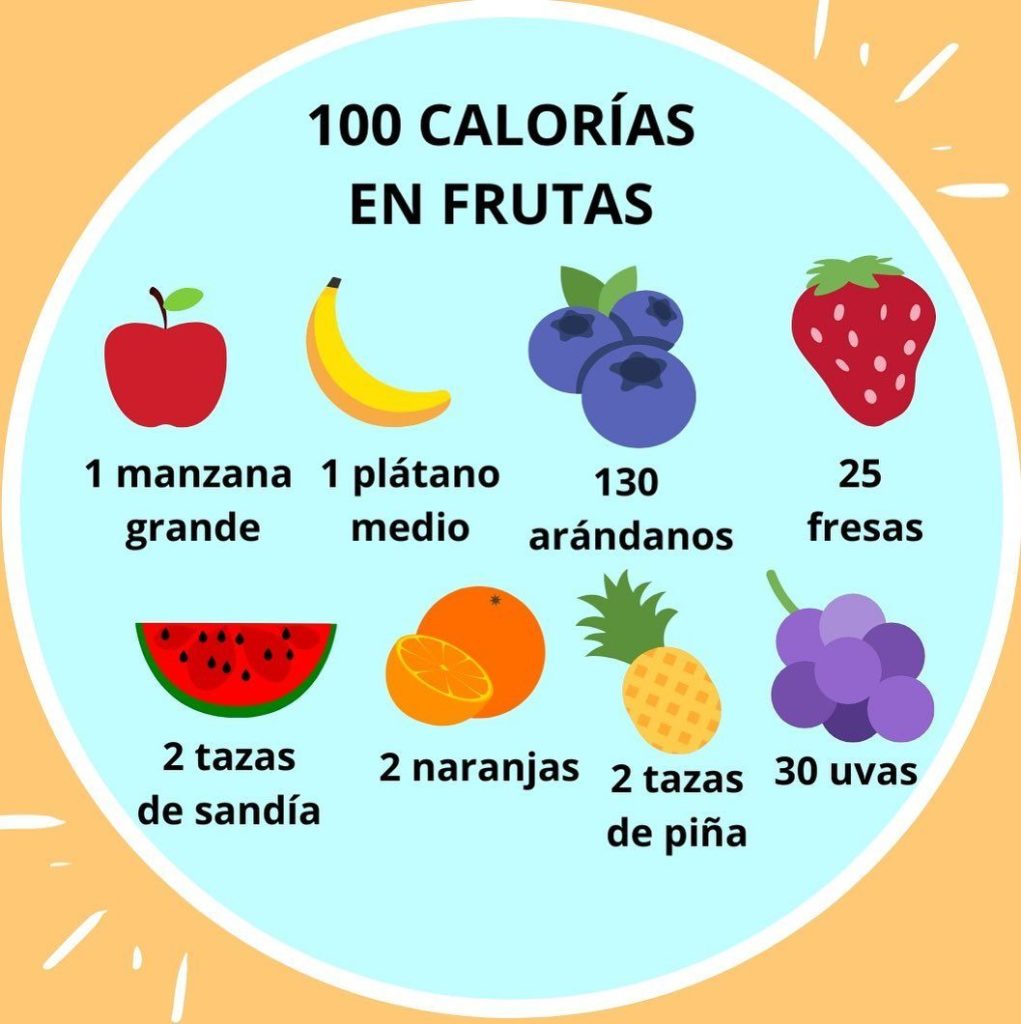 100 calorías en fruta